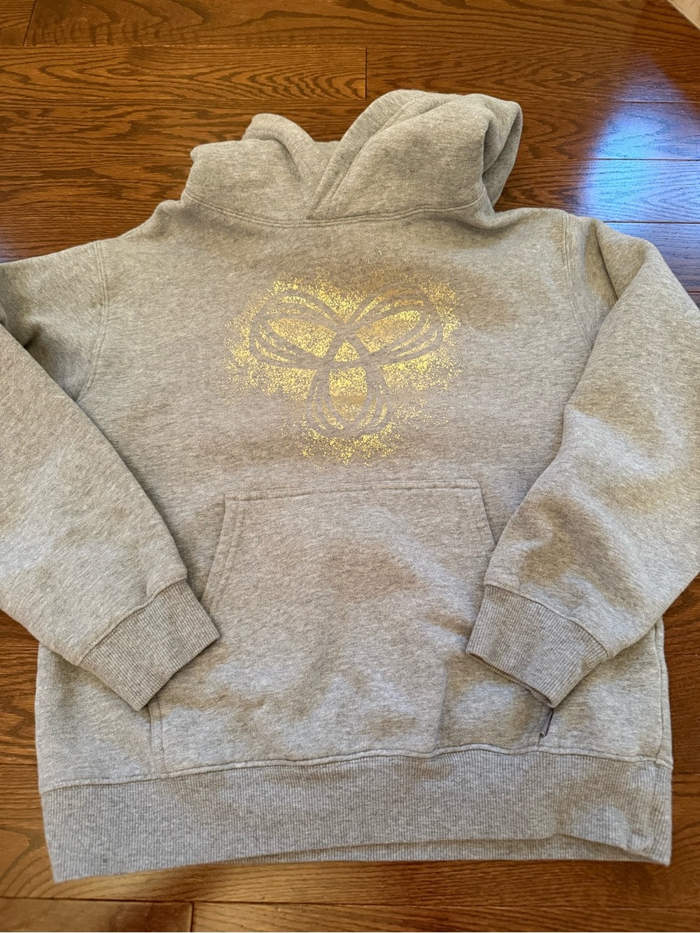 TNA Gray Hoodie with Gold Foil Detail